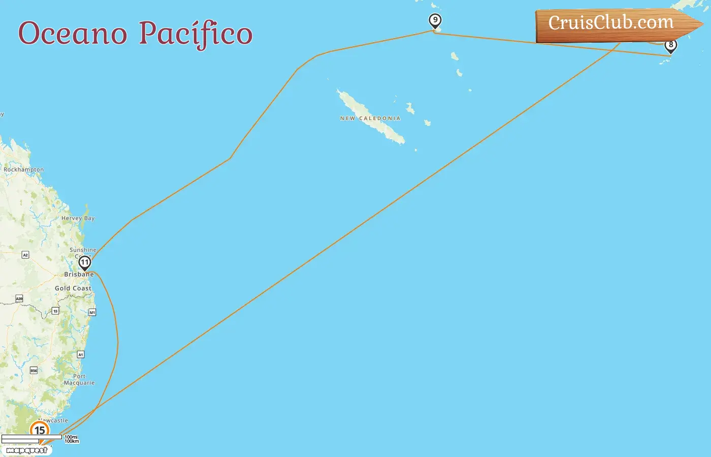 Cruzeiro no Oceano Pacífico de Sydney a bordo do navio Grand Princess com visitas à Austrália, Fiji e Vanuatu por 15 dias